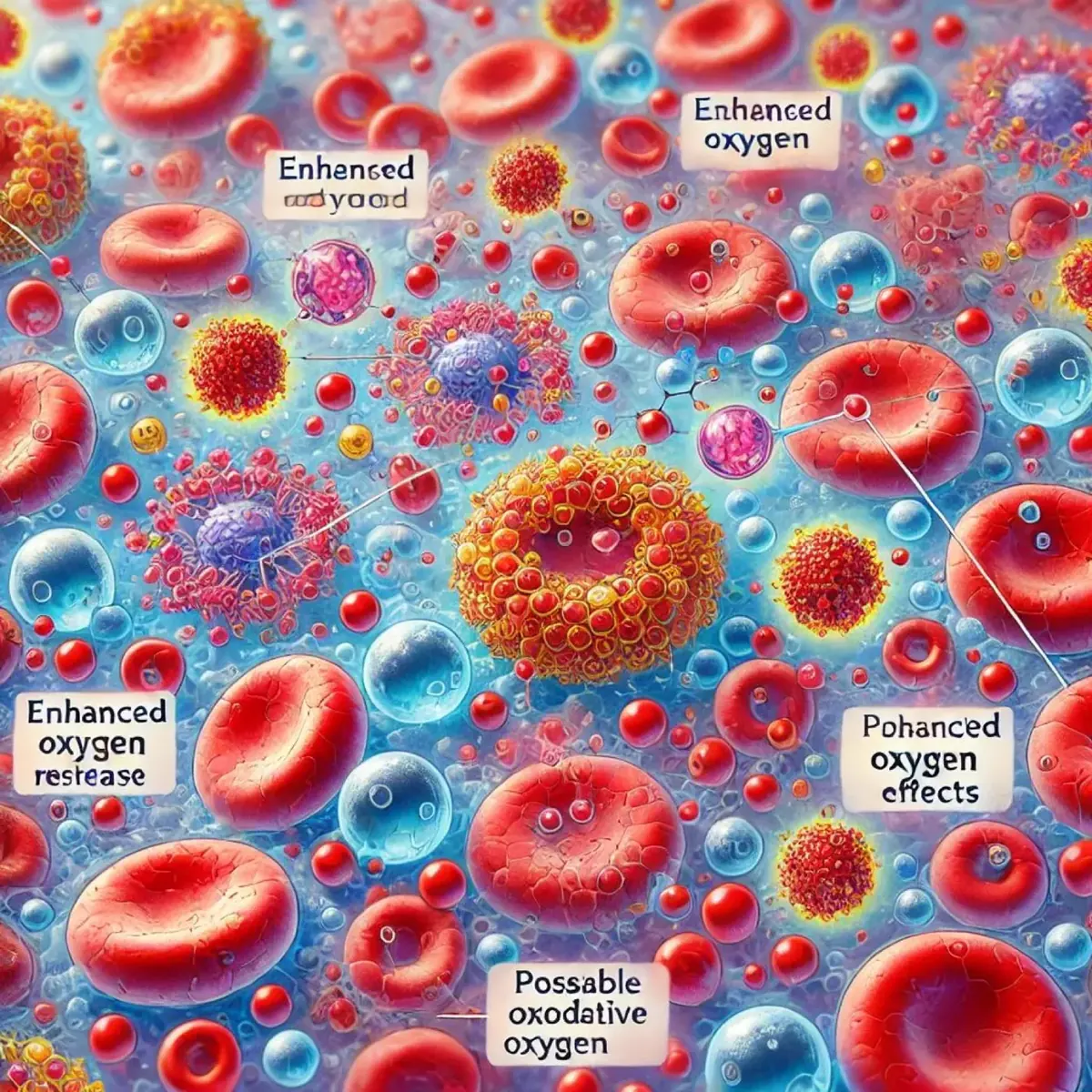 Ozone in blood